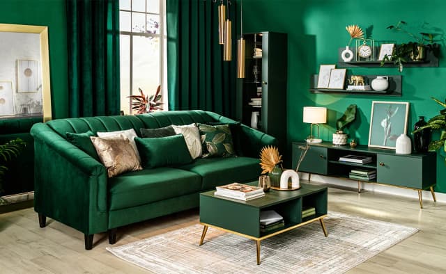 Jakie dodatki do zielonej kanapy? Stwórz elegancką aranżację wnętrza