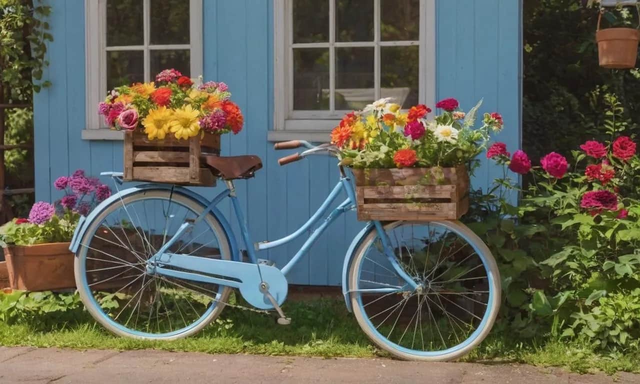 Jak zrobić kwietnik z roweru - stwórz unikalną dekorację ogrodową